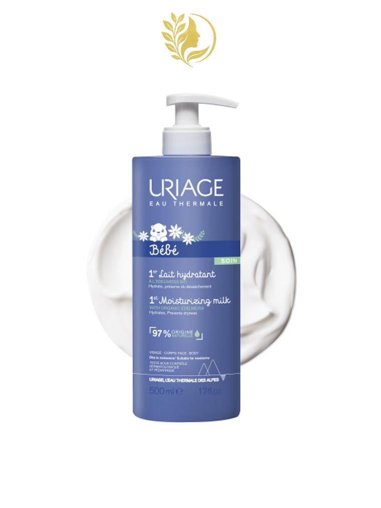 URIAGE BÉBÉ - 1ER LAIT HYDRATANT  HYDRATE, NOURRIT, PROTÈGE - 500 ML -