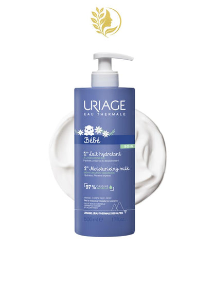 URIAGE BÉBÉ - 1ER LAIT HYDRATANT  HYDRATE, NOURRIT, PROTÈGE - 500 ML -