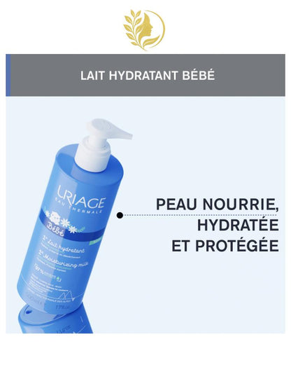 URIAGE BÉBÉ - 1ER LAIT HYDRATANT  HYDRATE, NOURRIT, PROTÈGE - 500 ML -