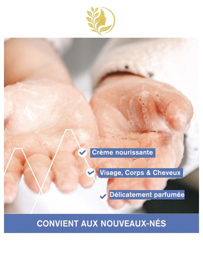 URIAGE BÉBÉ - 1ÈRE CRÈME LAVANTE  NETTOIE, NOURRIT - SANS SAVON - 500 ML & 1 L -
