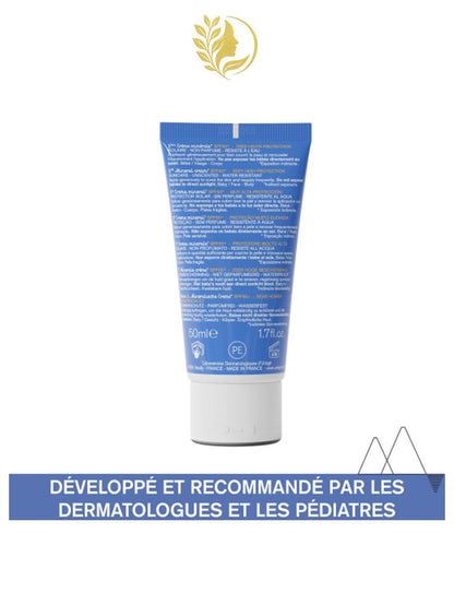 URIAGE BÉBÉ - 1ÈRE CRÈME MINÉRALE SPF50+  PROTECTION SOLAIRE - SANS PARFUM - RÉSISTANT À L'EAU - 50 ML -