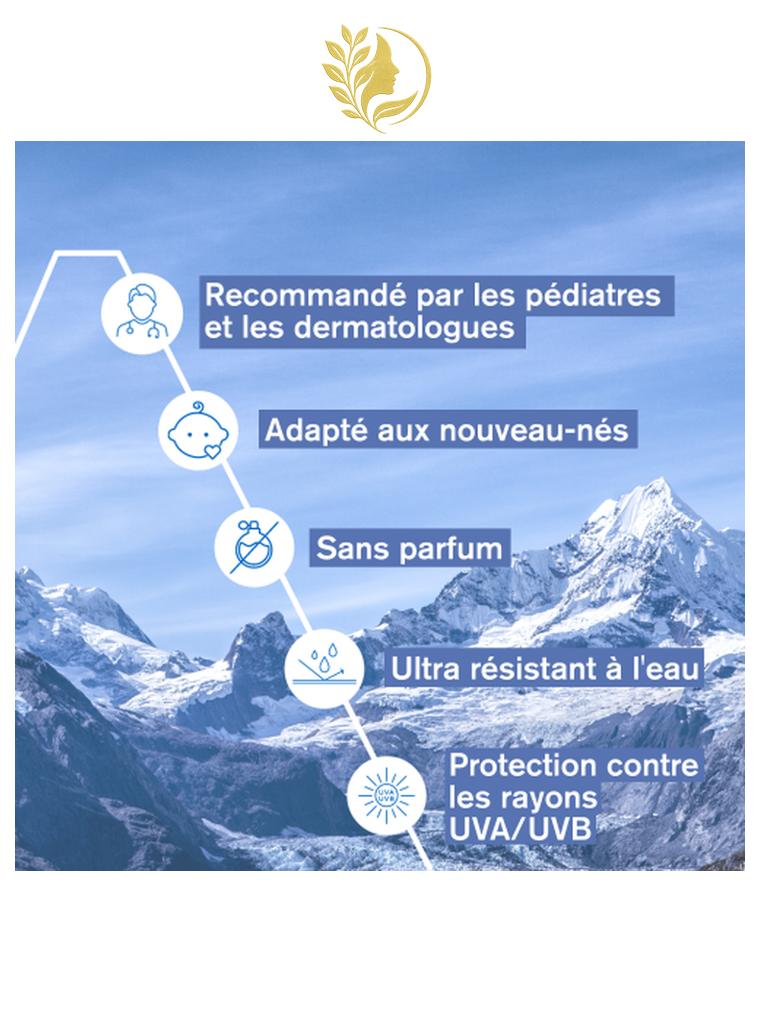 URIAGE BÉBÉ - 1ÈRE CRÈME MINÉRALE SPF50+  PROTECTION SOLAIRE - SANS PARFUM - RÉSISTANT À L'EAU - 50 ML -