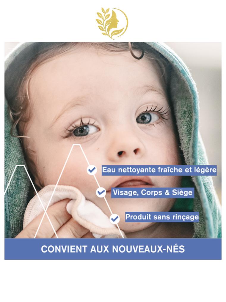 URIAGE BÉBÉ - 1ÈRE EAU NETTOYANTE POUR LA TOILETTE DE BÉBÉ - SANS RINÇAGE ET SANS SAVON - 500 ML & 1 L -