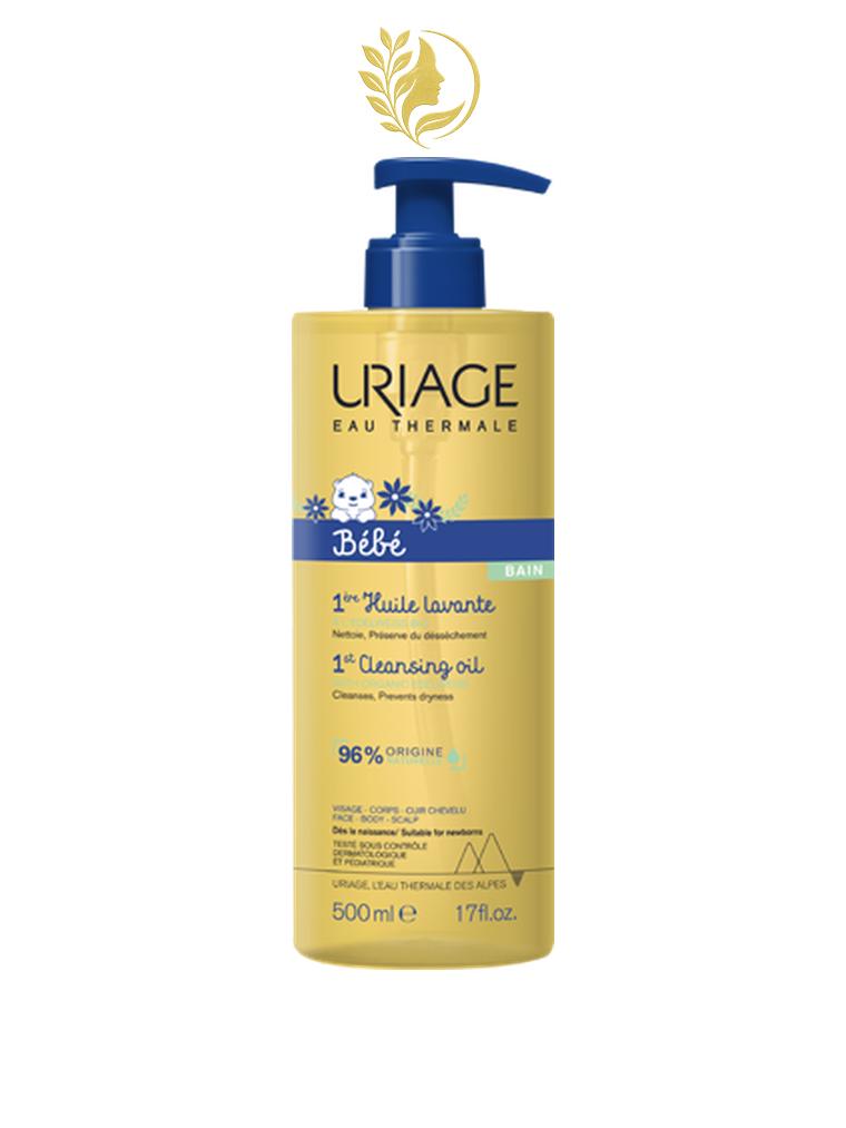 URIAGE BÉBÉ - 1ÈRE HUILE LAVANTE  NETTOIE, HYDRATE, PROTÈGE - SANS SAVON - 500 ML -