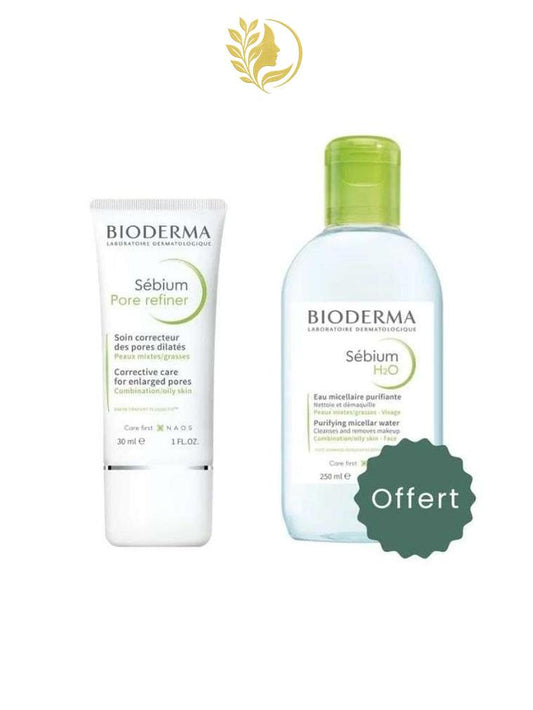 BIODERMA OFFRE SEBIUM PORE REFINER 30ML + SEBIUM H2O 250ML OFFERT