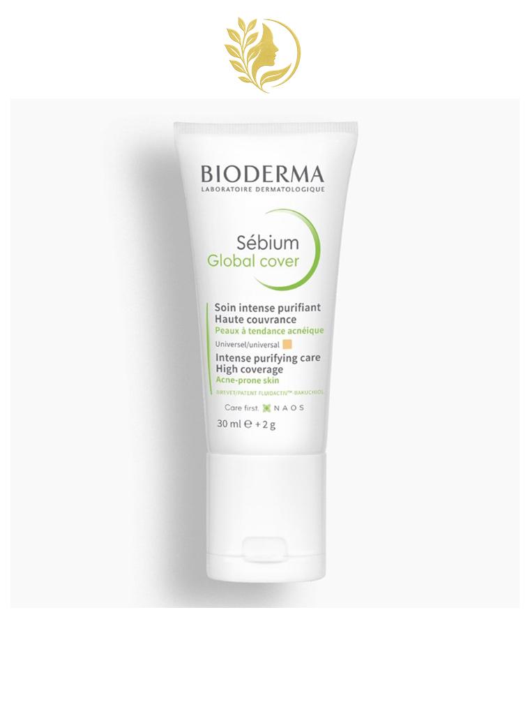 BIODERMA SEBIUM GLOBAL COVER SOIN INTENSE PURIFIANT TEINTE UNIVERSELLE 30 ML
