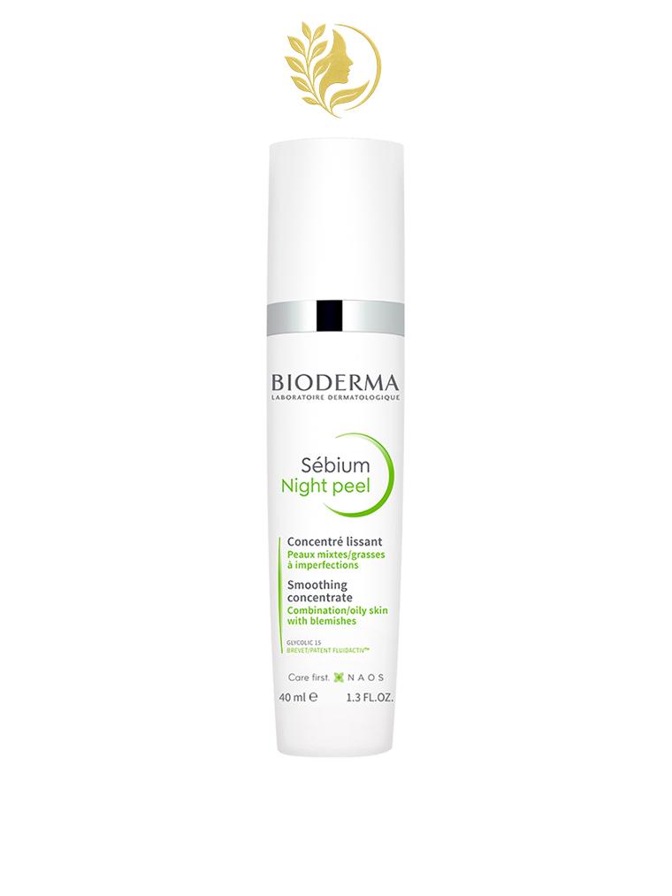 BIODERMA SEBIUM PEEL CONCENTRE LISSANT NUIT PEAUX SENSIBLES A MIXTES