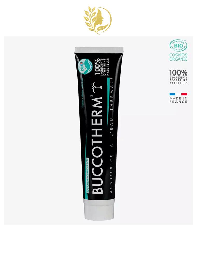 BUCCOTHERM DENTIFRICE BLANCHEUR AU CHARBON ACTIF CERTIFIÉ BIO 75ML