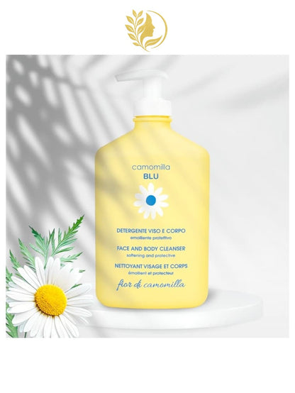CAMOMILLA BLU GEL NETTOYANT VISAGE ET CORPS FLEUR DE CAMOMILLE - 500 ML -