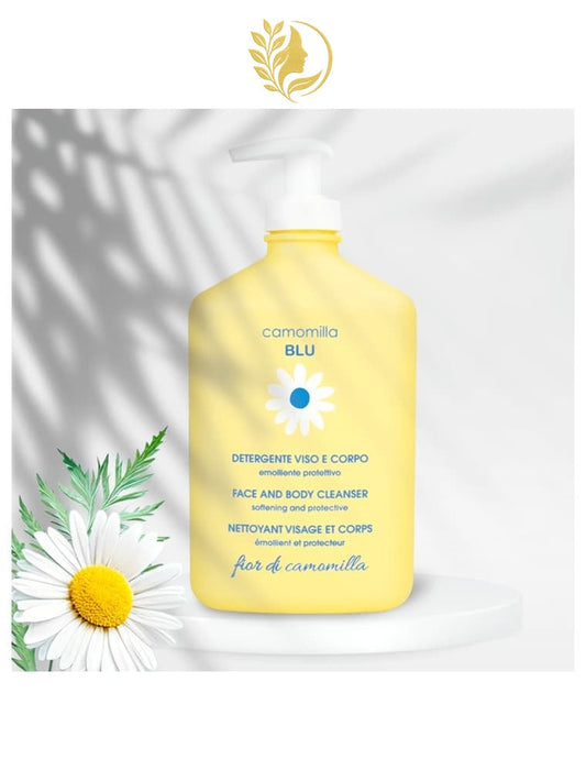 CAMOMILLA BLU GEL NETTOYANT VISAGE ET CORPS FLEUR DE CAMOMILLE - 500 ML -
