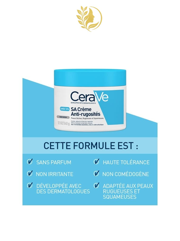CERAVE CRÈME ANTI-RUGOSITÉS À L’ACIDE SALICYLIQUE - 177 ML & 340 ML -