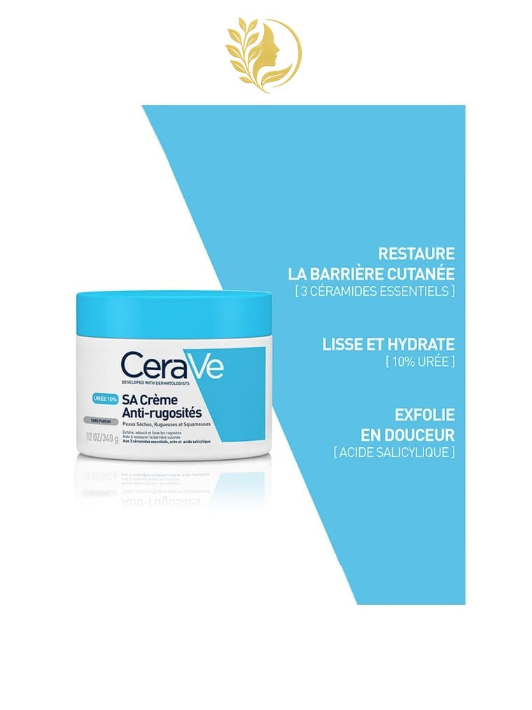 CERAVE CRÈME ANTI-RUGOSITÉS À L’ACIDE SALICYLIQUE - 177 ML & 340 ML -