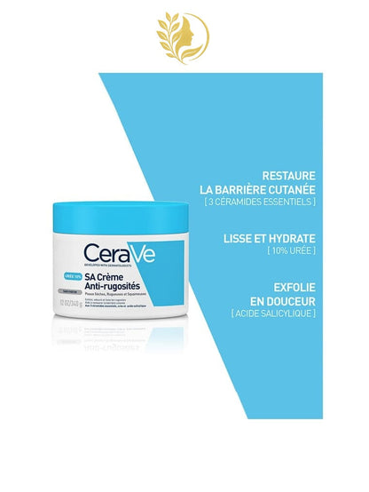 CERAVE CRÈME ANTI-RUGOSITÉS À L’ACIDE SALICYLIQUE - 177 ML & 340 ML -