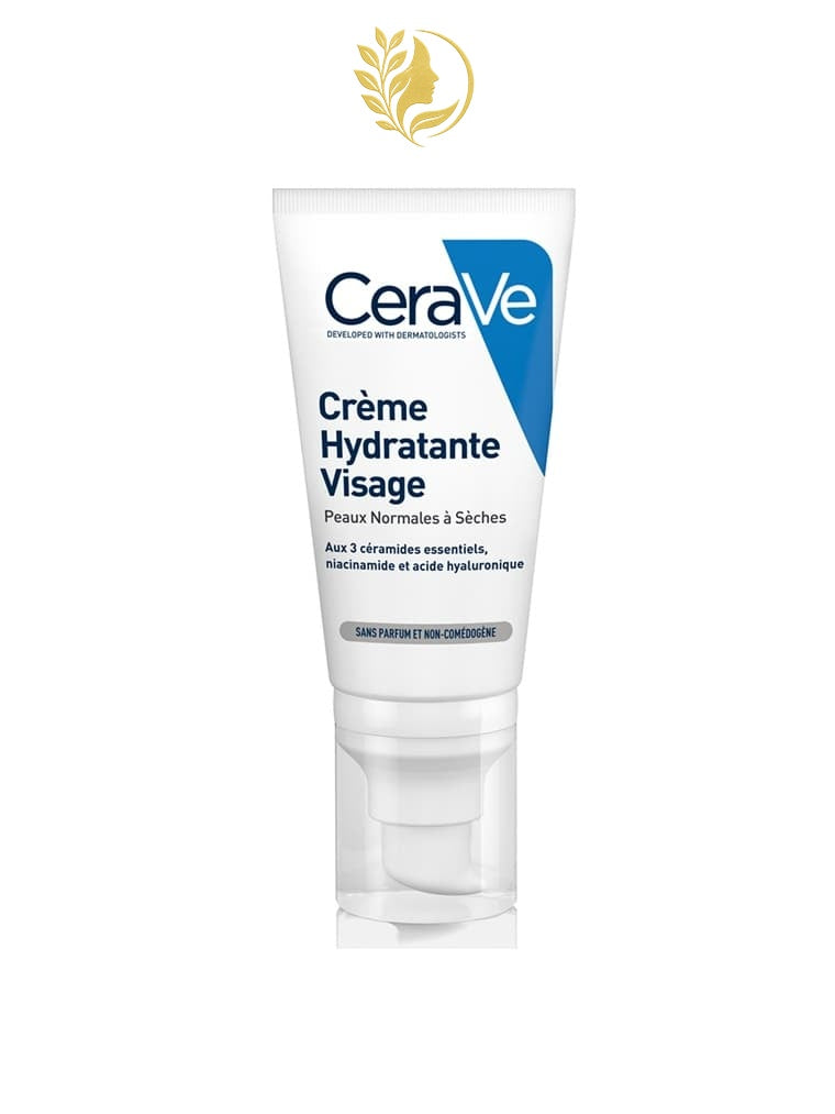 CERAVE CRÈME HYDRATANTE VISAGE POUR PEAUX NORMALES À SÈCHES - 52 ML -