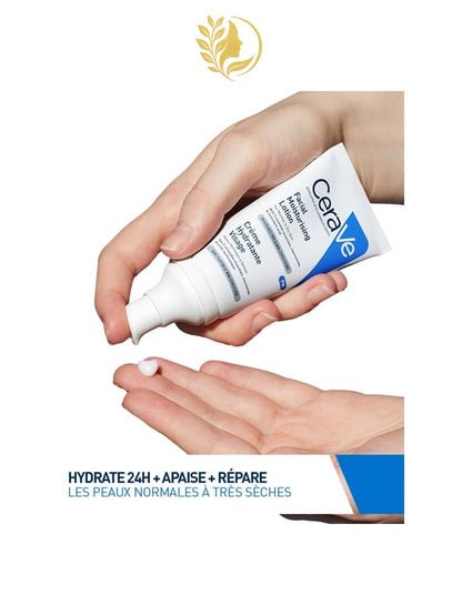 CERAVE CRÈME HYDRATANTE VISAGE POUR PEAUX NORMALES À SÈCHES - 52 ML -