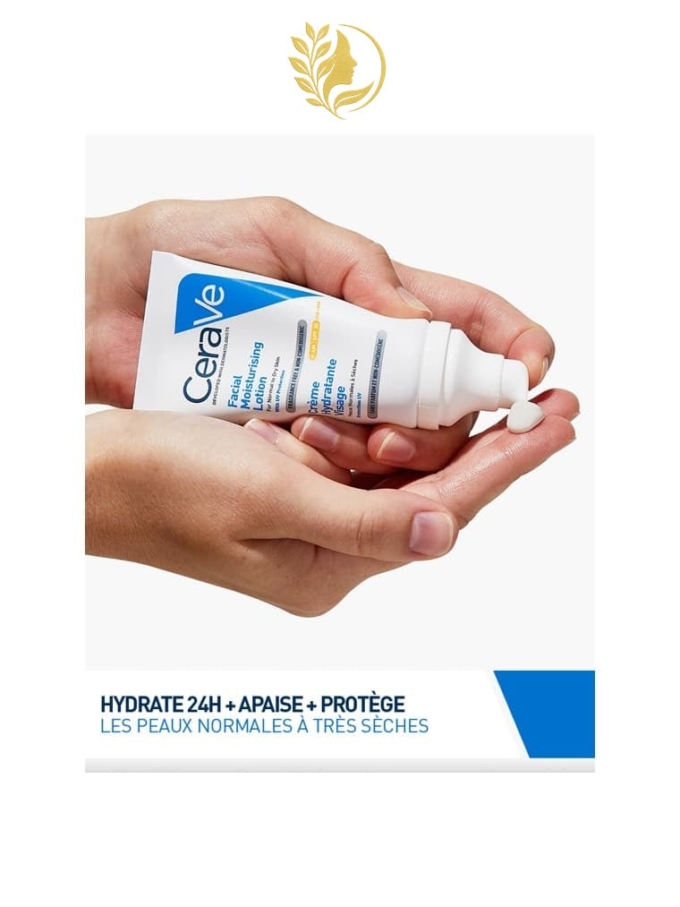 CERAVE CRÈME HYDRATANTE VISAGE SPF30 POUR PEAUX NORMALES À SÈCHES - 52 ML -