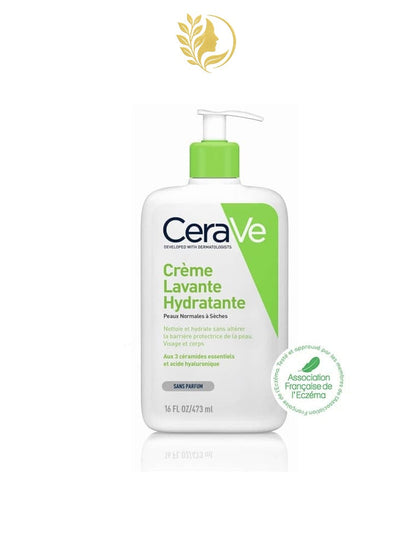 CERAVE CRÈME LAVANTE HYDRATANTE POUR PEAUX NORMALES À SÈCHES - 236 ML & 473 ML -