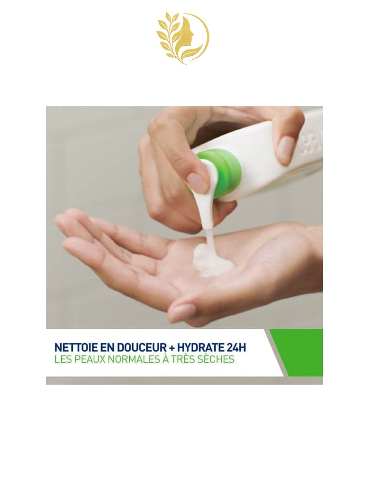 CERAVE CRÈME LAVANTE HYDRATANTE POUR PEAUX NORMALES À SÈCHES - 236 ML & 473 ML -