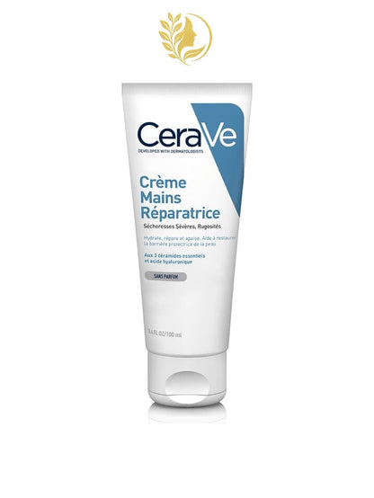 CERAVE CRÈME MAINS RÉPARATRICE POUR PEAUX SÈCHES À TRÈS SÈCHES - 50 ML & 100 ML -