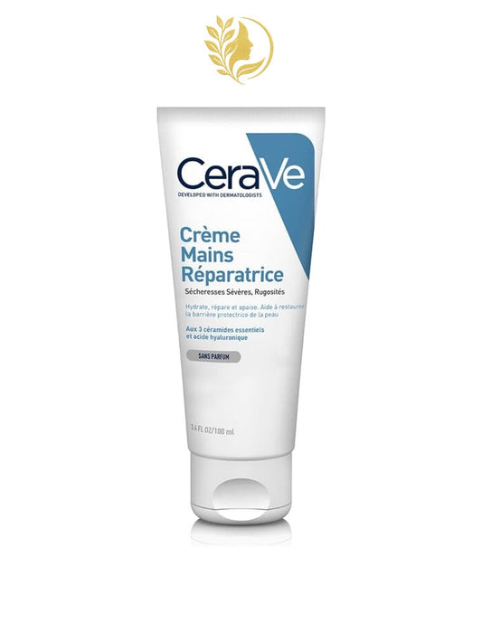 CERAVE CRÈME MAINS RÉPARATRICE POUR PEAUX SÈCHES À TRÈS SÈCHES - 50 ML & 100 ML -