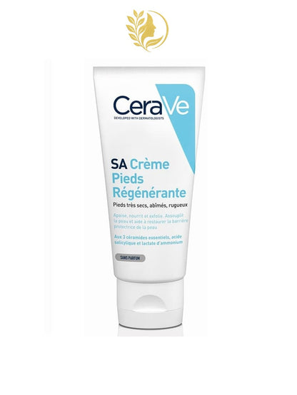 CERAVE CRÈME PIEDS RÉGÉNÉRANTE À L'ACIDE SALICYLIQUE - 88 ML -