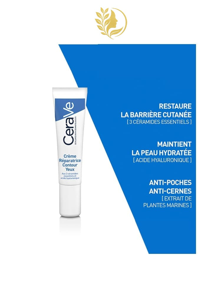 CERAVE CRÈME RÉPARATRICE CONTOUR YEUX POUR TOUT TYPE DE PEAU - 14 ML -