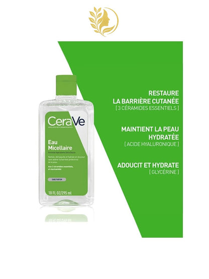 CERAVE EAU MICELLAIRE POUR TOUT TYPE DE PEAU - 295 ML -