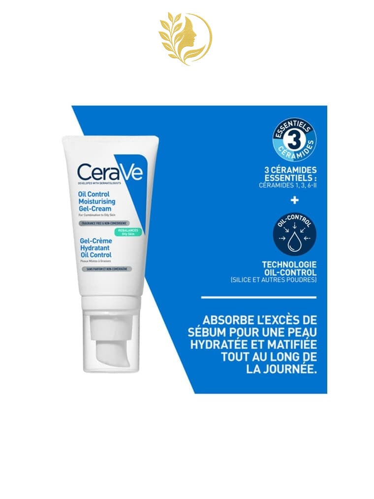 CERAVE GEL-CRÈME HYDRATANT OIL CONTROL VISAGE - 52 ML -