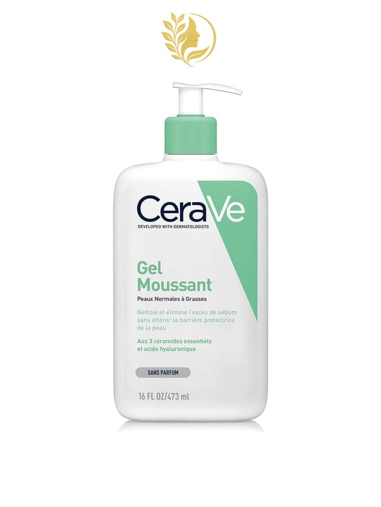 CERAVE GEL MOUSSANT POUR PEAUX NORMALES À GRASSES - 236 ML & 473 ML -
