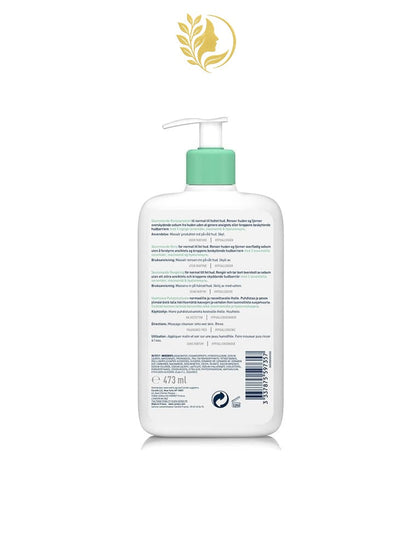 CERAVE GEL MOUSSANT POUR PEAUX NORMALES À GRASSES - 236 ML & 473 ML -