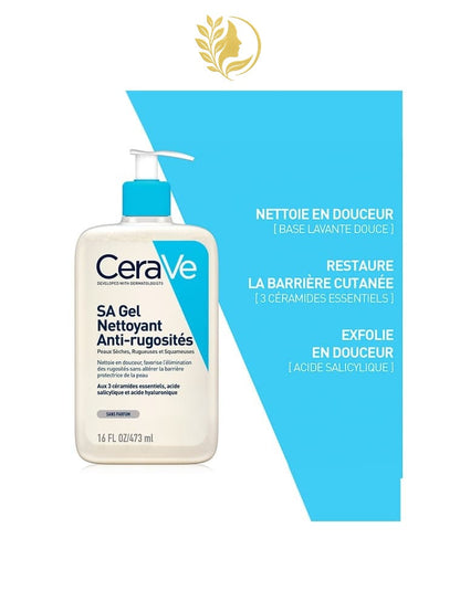 CERAVE GEL NETTOYANT ANTI-RUGOSITÉS​ À L’ACIDE SALICYLIQUE​ - 236 ML & 473 ML -