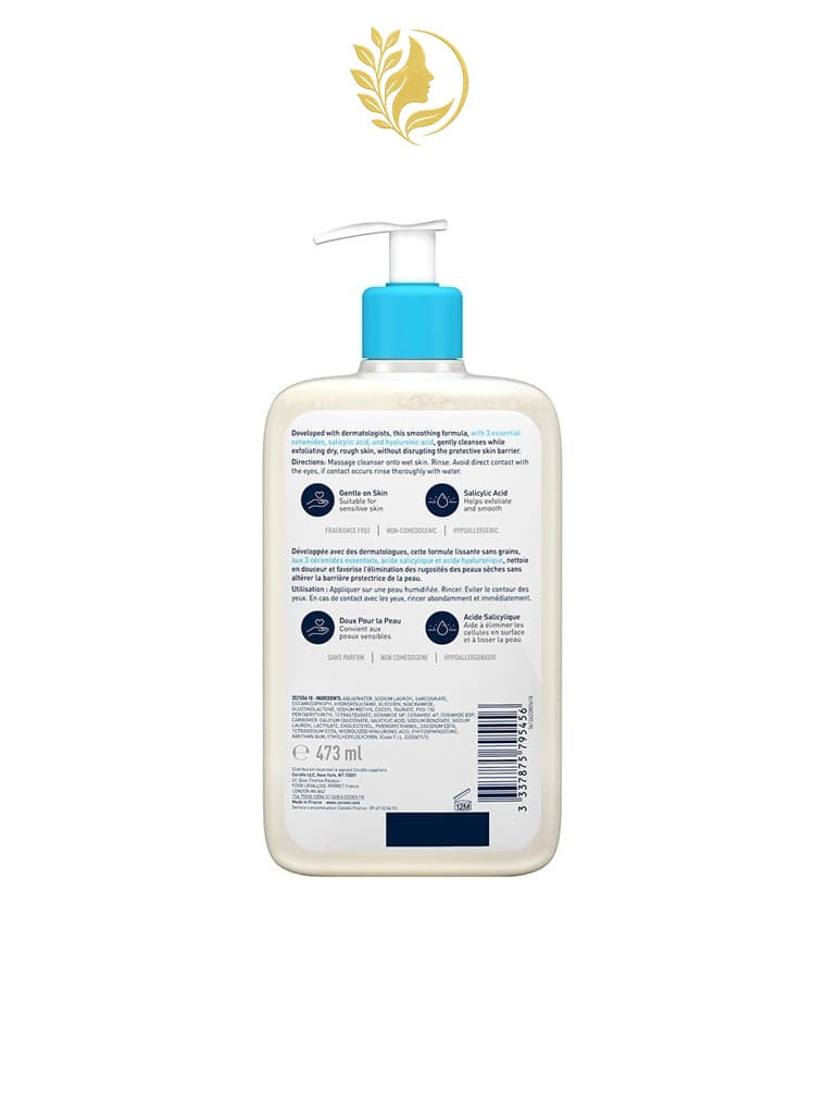 CERAVE GEL NETTOYANT ANTI-RUGOSITÉS​ À L’ACIDE SALICYLIQUE​ - 236 ML & 473 ML -