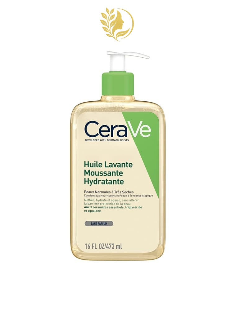 CERAVE HUILE LAVANTE MOUSSANTE HYDRATANTE - 236ML & 473ML -