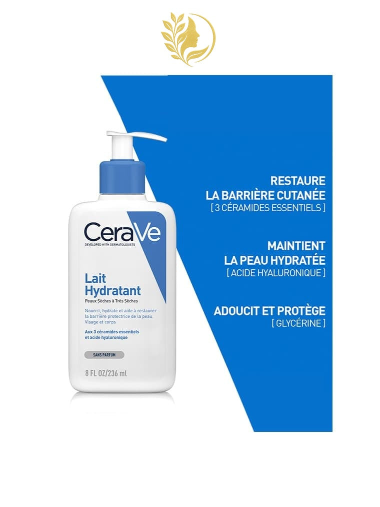 CERAVE LAIT HYDRATANT POUR PEAUX NORMALES À SÈCHES - 236 & 473 ML -
