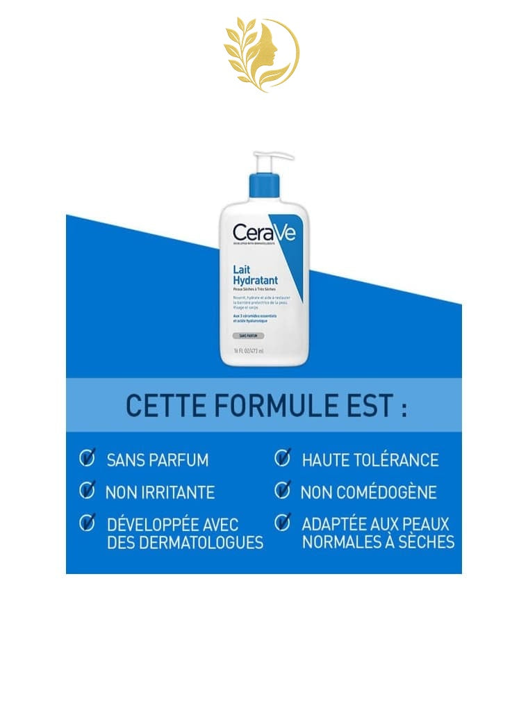 CERAVE LAIT HYDRATANT POUR PEAUX NORMALES À SÈCHES - 236 & 473 ML -