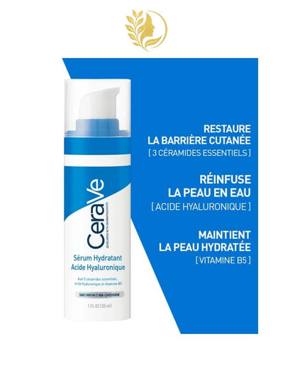 CERAVE SÉRUM HYDRATANT ACIDE HYALURONIQUE POUR TOUS LES TYPES DE PEAUX - 30 ML -