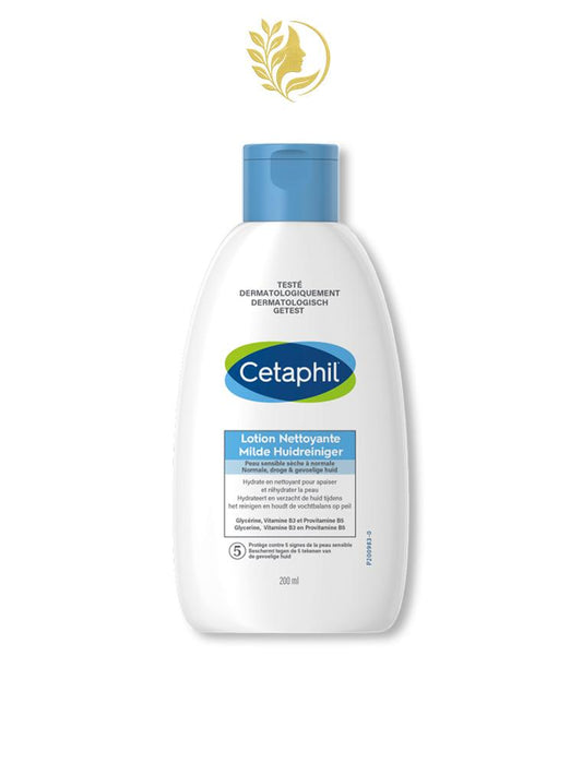 CETAPHIL LOTION NETTOYANTE VISAGE ET CORPS PEAUX SÈCHES OU SENSIBLES - 200 ML -