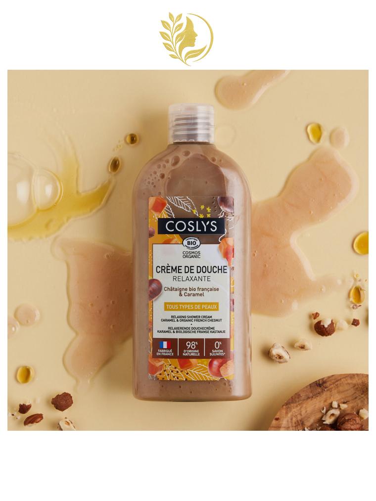 COSLYS CRÈME DE DOUCHE RELAXANTE CHÂTAIGNE CARAMEL - 250 ML -
