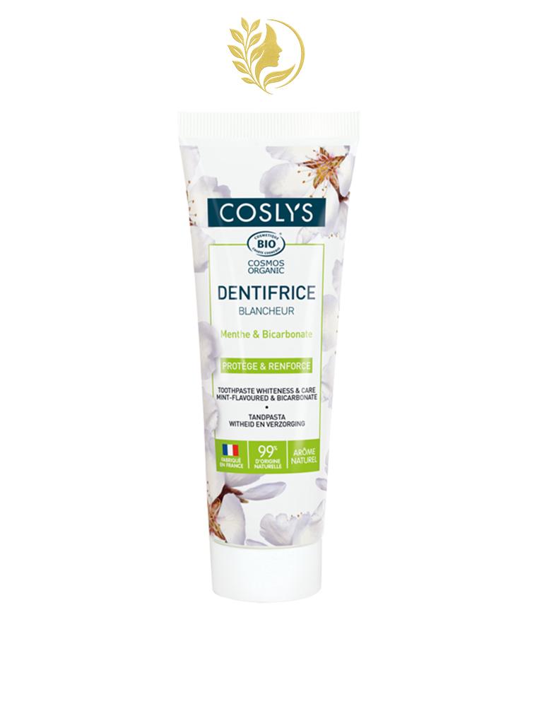 COSLYS DENTIFRICE BLANCHEUR MENTHE ET BICARBONATE 100 G