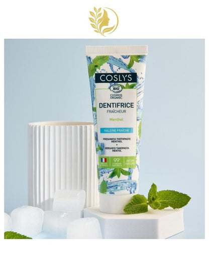 COSLYS DENTIFRICE FRAICHEUR MENTHOL HALEINE FRAICHE 100 G
