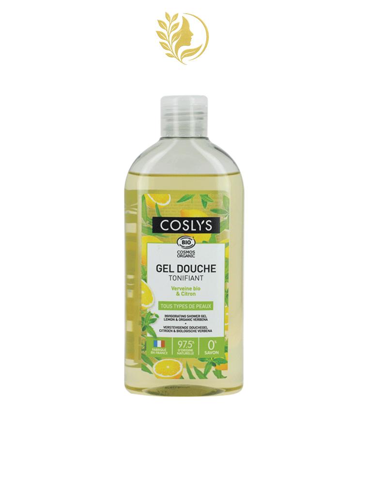 COSLYS GEL DOUCHE TONIFIANT VERVEINE BIO ET CITRON TOUS TYPES DE PEAUX 250ML