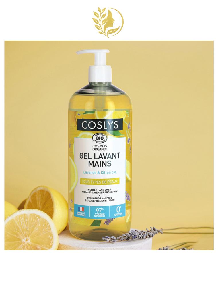 COSLYS GEL LAVANT MAINS LAVANDE ET CITRON BIO 1L