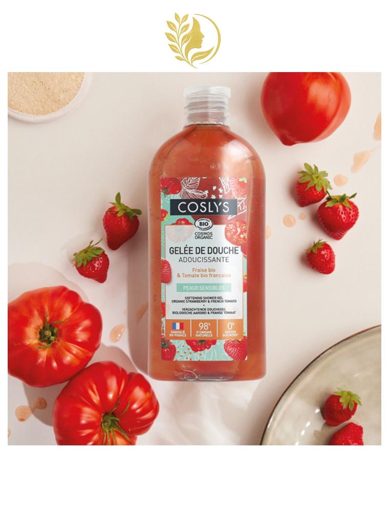COSLYS GELÉE DE DOUCHE ADOUCISSANTE FRAISE TOMATE - 250 ML -