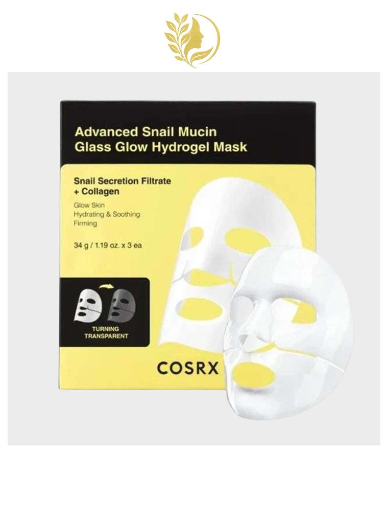 COSRX ADVANCED SNAIL MUCIN GLASS GLOW HYDROGEL MASK - 1 UNITÉ -