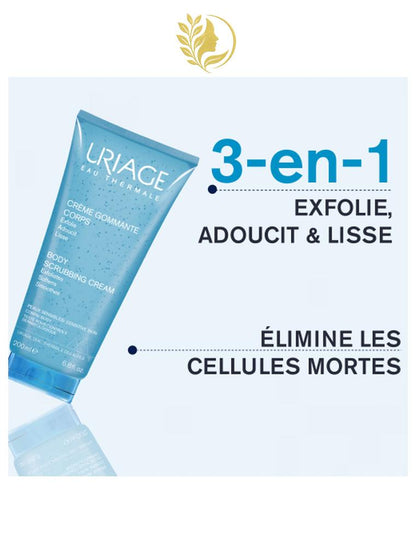 URIAGE CRÈME GOMMANTE CORPS  EXFOLIE, APAISE, ADOUCIT - 200 ML -