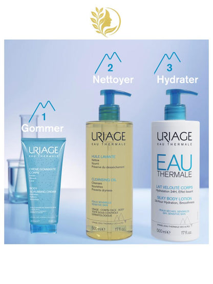 URIAGE CRÈME GOMMANTE CORPS  EXFOLIE, APAISE, ADOUCIT - 200 ML -