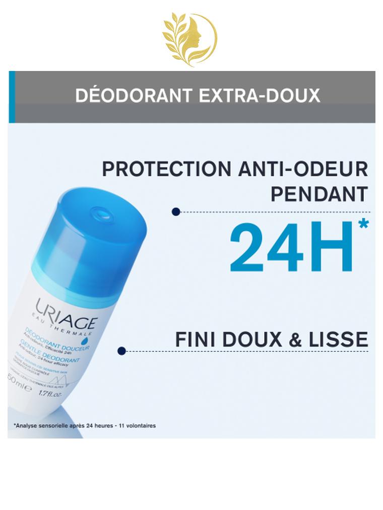 URIAGE DÉODORANT DOUCEUR  SANS ALCOOL, ANTI-ODEUR - 50 ML -