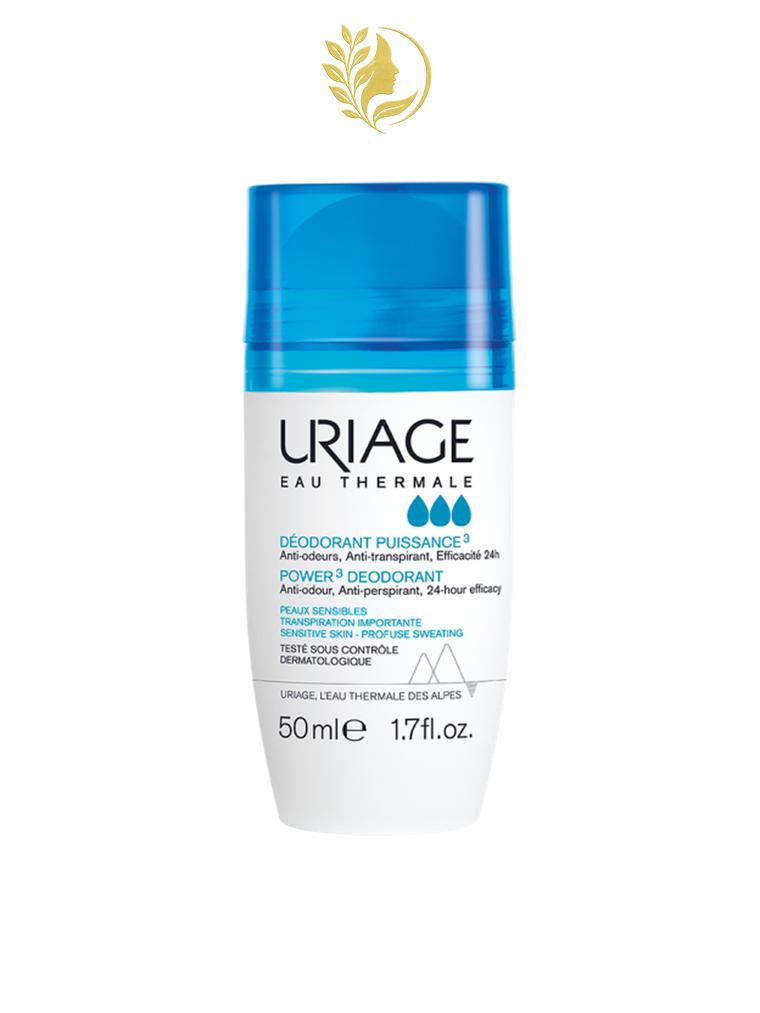 URIAGE DÉODORANT PUISSANCE 3  SANS ALCOOL, ANTI-ODEUR, ANTI-TRANSPIRANT - 50 ML -