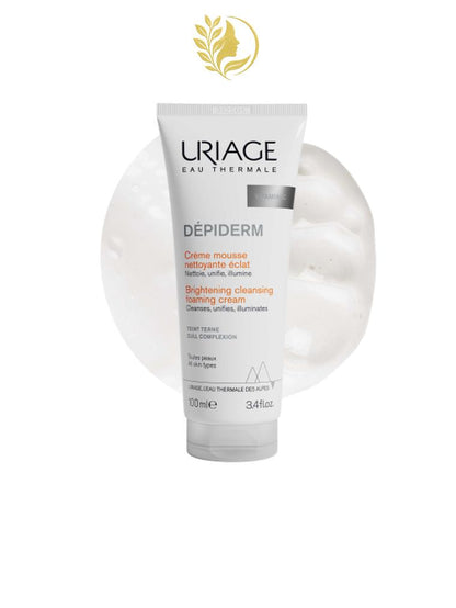 URIAGE DÉPIDERM - CRÈME MOUSSE NETTOYANTE ÉCLAT  NETTOIE, UNIFIE, ILLUMINE - 100 ML -