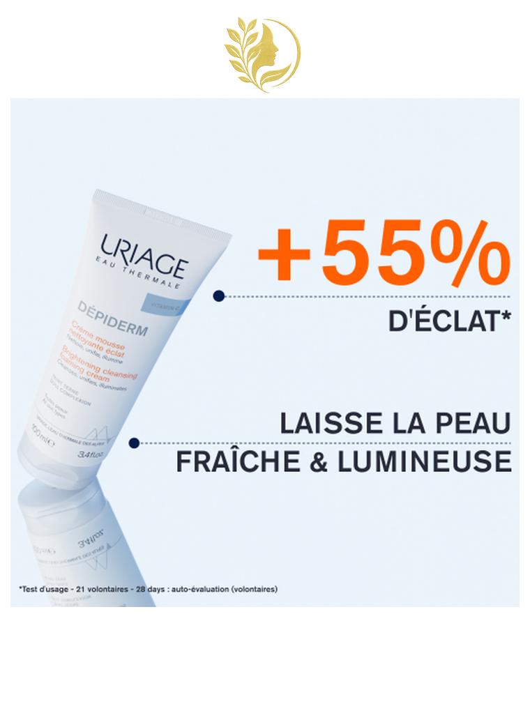 URIAGE DÉPIDERM - CRÈME MOUSSE NETTOYANTE ÉCLAT  NETTOIE, UNIFIE, ILLUMINE - 100 ML -